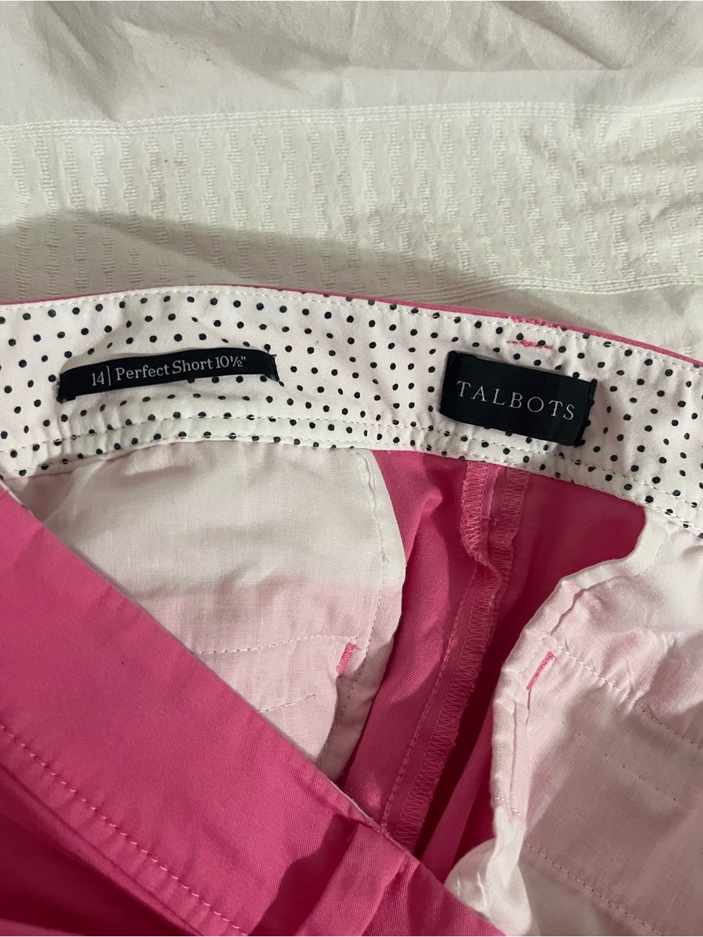 Talbots Pink Bermuda Shorts - Picture 3 of 4